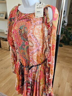 Zara multicolored dress NWT